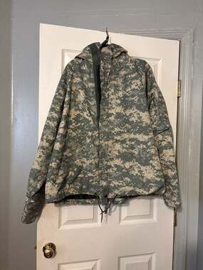 USGI JSLIST Type II ACU Digital Camo Chemical Protective Overgarment Coat - Larg